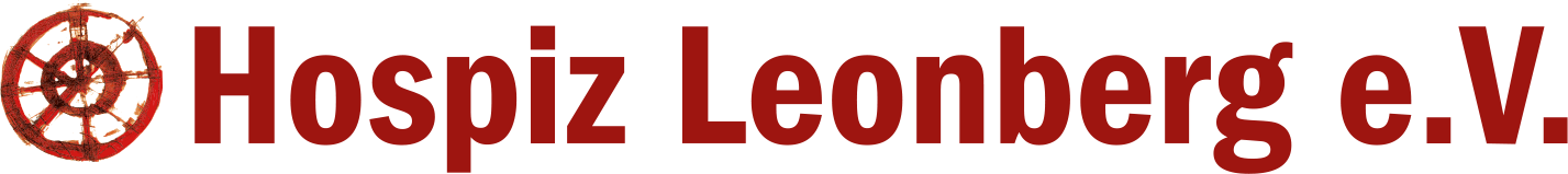 Logo Hospiz Leonberg e.V. Symbol rad dunkelrot